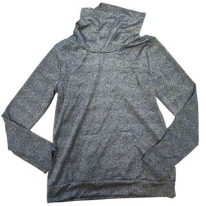 Women's Gray Cowl Neck Lycra Sweatshirt(5 For $20 Item)